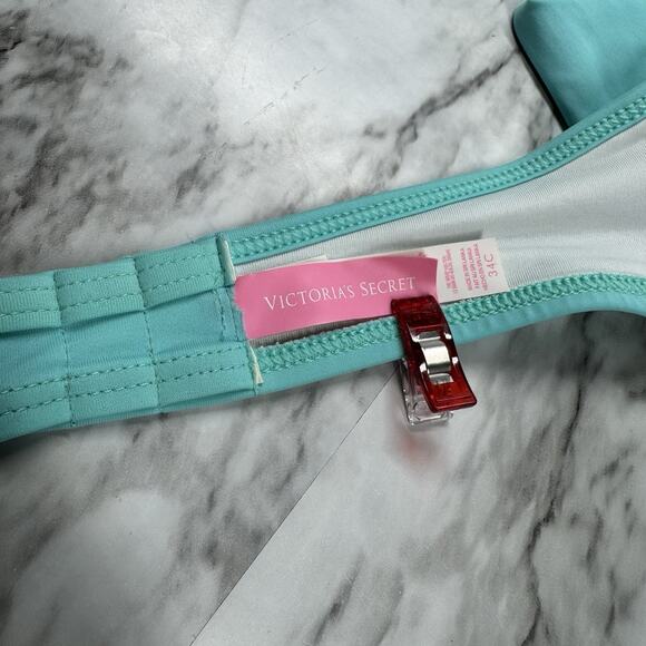 Victorias Secret The Wrap Halter Body Swim Bikini Top Size 34C Underwire Tie - Picture 7 of 7